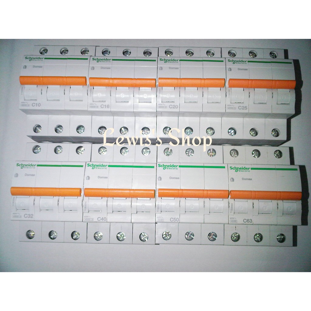 MCB Schneider Domae 3 Phase 40A | Shopee Indonesia