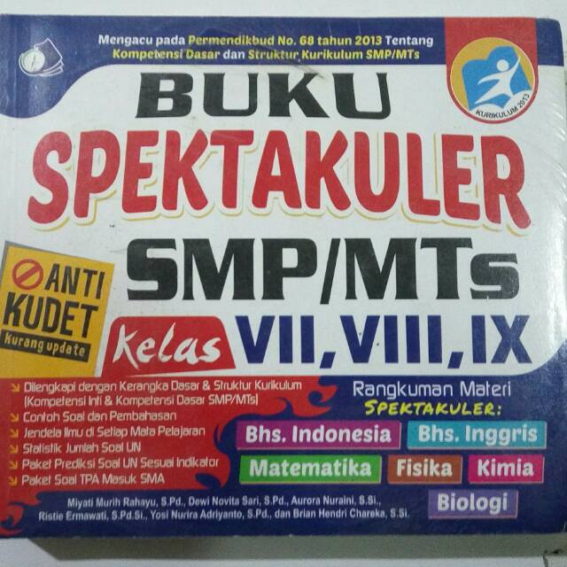 Sifat partikel zat padat ditunjukkan oleh nomor…. K13 Buku Spektakuler Smp Kelas Vii Viii Ix Shopee Indonesia