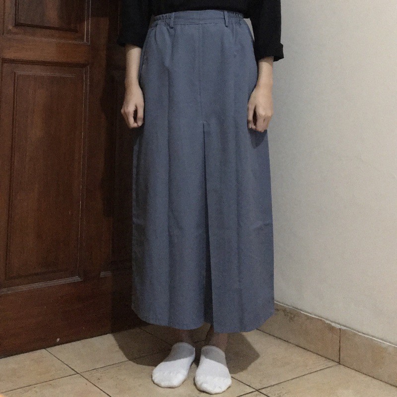 Rok Abu Abu Span Panjang Seragam Sekolah SMA | Shopee Indonesia