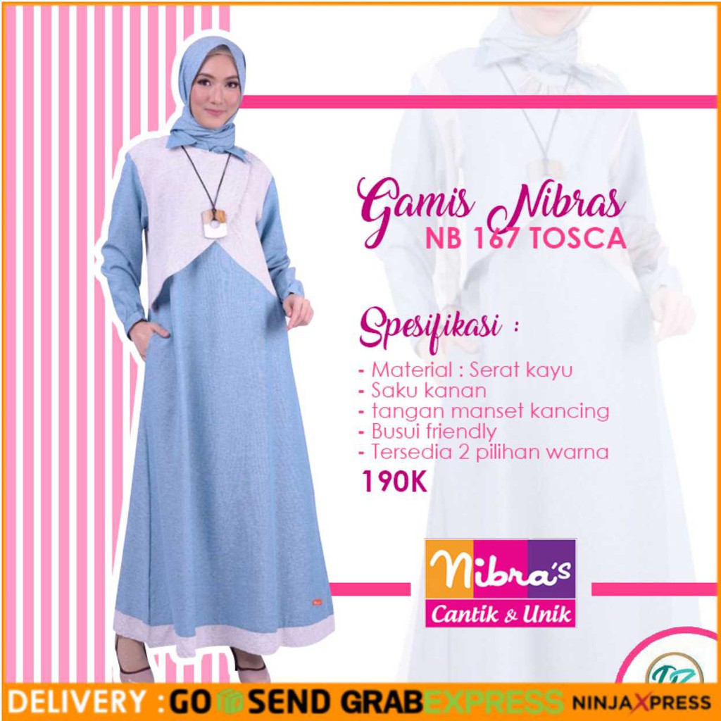 Gamis Nibras Nb 167 Gamis Muslimah Gamis Akhwat Longdress