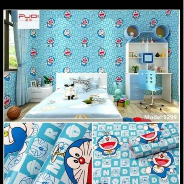 Unduh Gratis Gambar Wallpaper Stiker Dinding Motif Kartun Doraemon Elegan Ukuran 45 Cm Terbaru by www.lampunghits.com