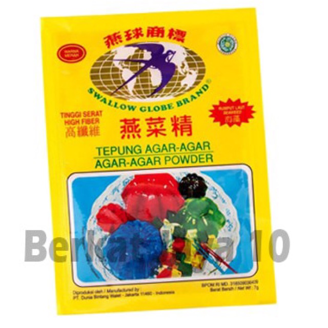swallow globe sachet tepung agar agar powder 7 gram semua warna shopee indonesia on where to buy agar agar powder uk
