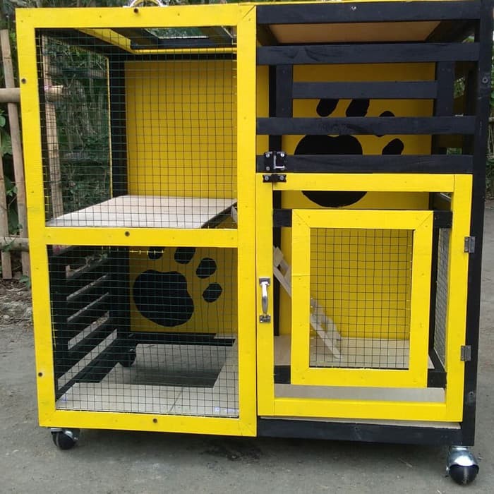 Kandang kucing minimalis +roda Murah | Shopee Indonesia