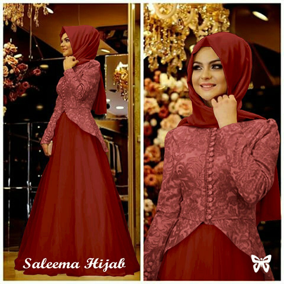 Kualitas Terbaik Am66 Baju Gamis Pesta Remaja Modern Salma Like