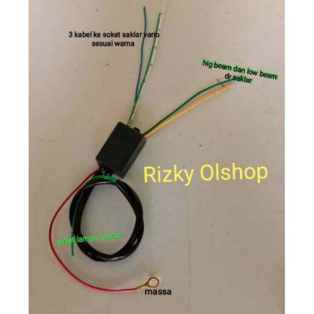 Kabel warna merah adalah kabel positif atau setrum dari aki. Modul Saklar Vixion Untuk New Vario Shopee Indonesia