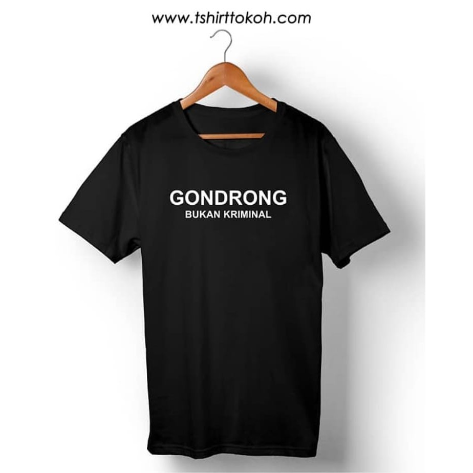 Lawan kata, perbedaan kata, antonim gondrong Kaos Kata Gondrong Kriminal Tshirttokoh Shopee Indonesia