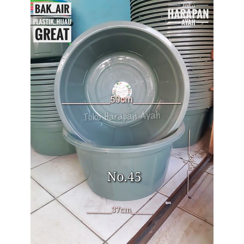 Bak Plastik Hijau Serbaguna Great Garis 3 ukuran | Shopee Indonesia