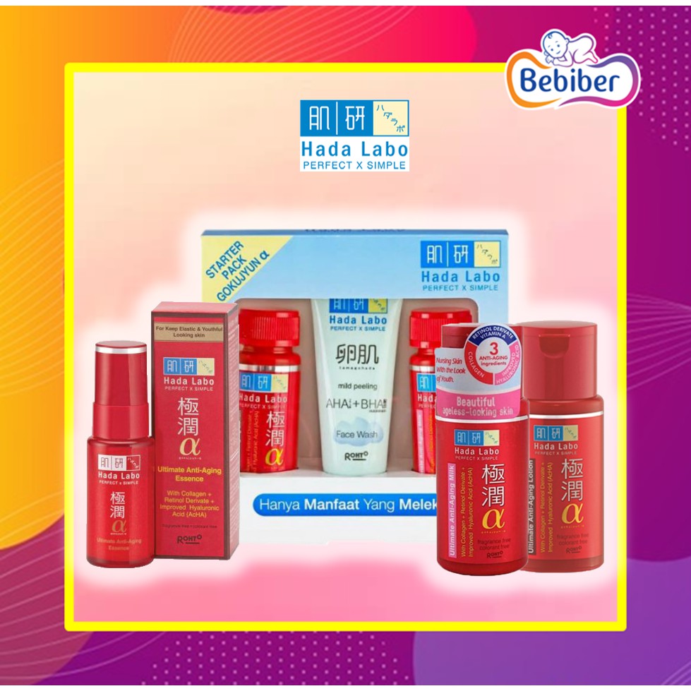 Jual Hada Labo Gokujyun Alpha Alfa Ultimate SERIES 100ml / Hadalabo  Gokujyun Alpha / BEBIBER Indonesia|Shopee Indonesia