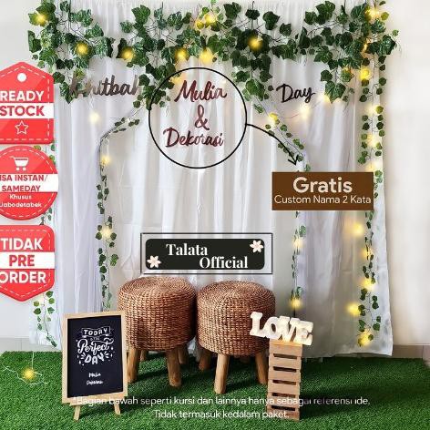 Meski simpel, ide photoshoot dengan kain . Harga Dekor Lamaran Backdrop Terbaru Oktober 2021 Biggo Indonesia