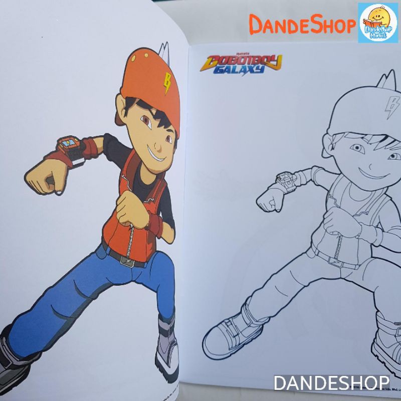 Belajar mewarnai gambar kartun boboiboy. Jual Boboiboy Salin Warna Seri Buku Mewarnai Oopredoo Boboi Boy Indonesia Shopee Indonesia