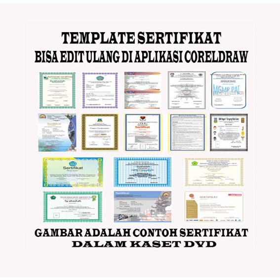 Bisa Cod Bayar Ditempat Dvd Template Desain Sertifikat Format Coreldraw Jual Shopee Indonesia