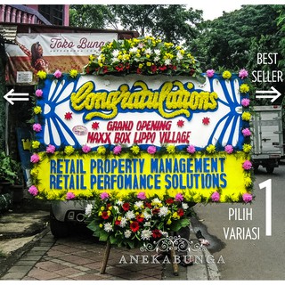 Ada beberapa contoh karangan bunga yang cocok untuk anda kirimkan ke pusat perbelanjaan yang baru. Bunga Papan Stick Werk Flower Ucapan Selamat Sukses Pembukaan Toko Grand Opening Congratulations Box Shopee Indonesia