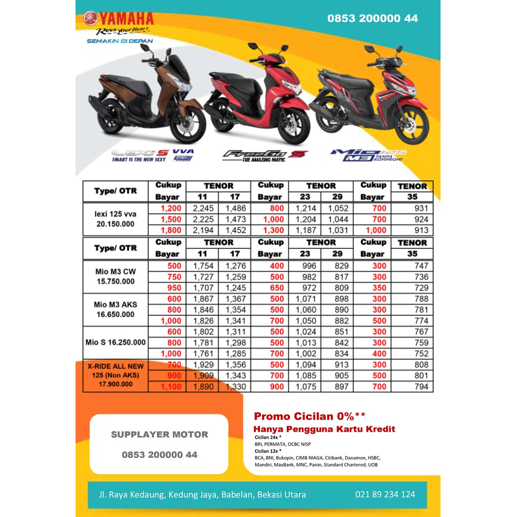 Kredit motor bekas honda dp murah cicilan ringan