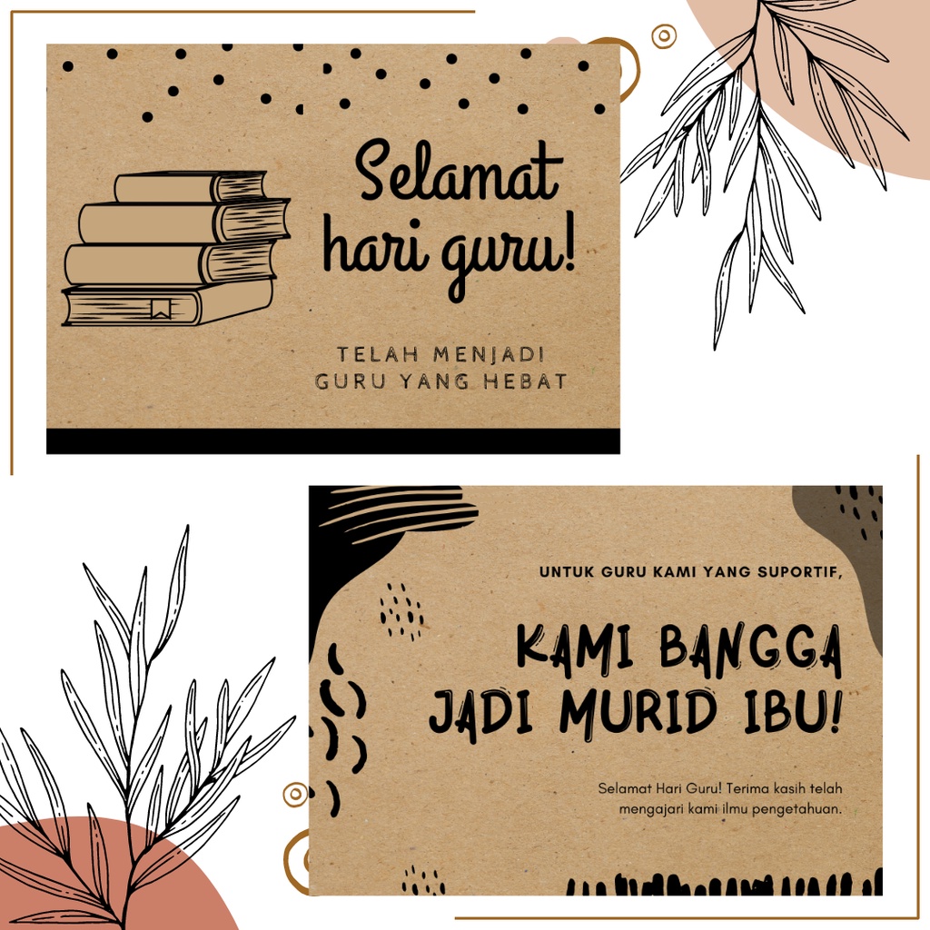 Guruku, tak ternilai banyaknya waktu yang kau gadaikan untuk kami dalam menyebarkan ilmu. Jual 5x7 Cm Kartu Ucapan Selamat Hari Guru Teacher Day Indonesia Shopee Indonesia
