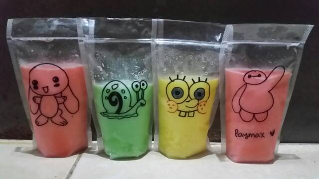 Beli kemasan plastik pudot polos puding sedot silky puding dapat di gambar. Plastik Standing Pouch Pudot Puding Sedot Karakter Shopee Indonesia