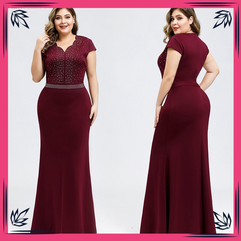 gaun pesta wanita party dress plus size black evening dresses for women ever pretty mermaid v-neck shopee indonesia on ever pretty dresses return policy