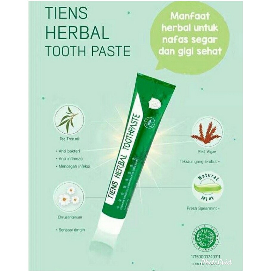 Toothpaste Tiens Odol Obat Sakit Gigi Odol Pemutih Gigi