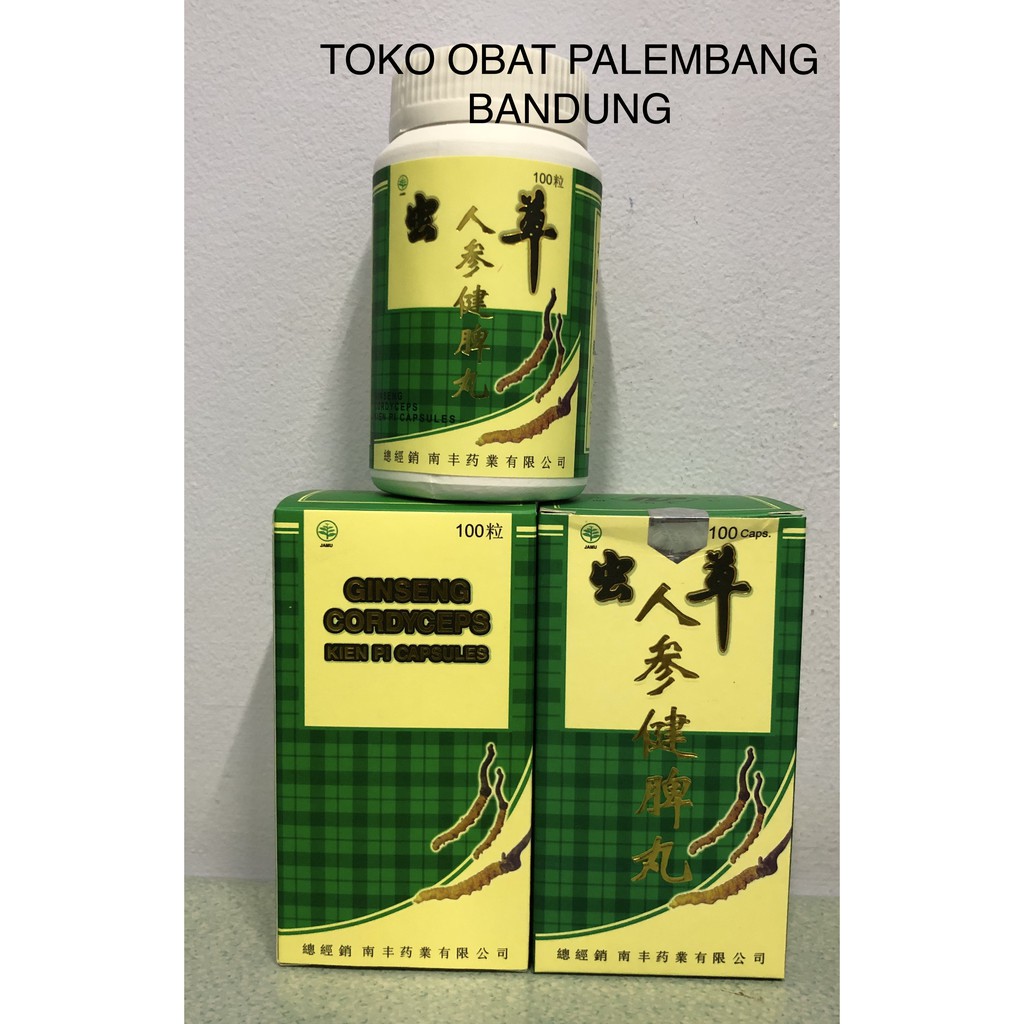 Jual ginseng cordyceps kien pi capsules 100 kapsul kp kianpi ginseng