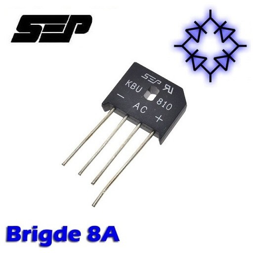 Dioda Bridge 8a Sisir 1000v Jembatan Rectifier 8 Dioda Kbu810