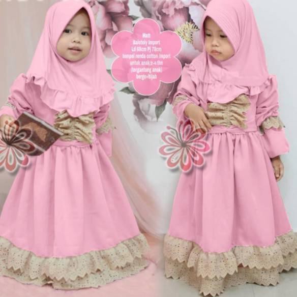 Sabbhira Kids Free Jilbab Gamis Anak Baloteli Baju Muslim