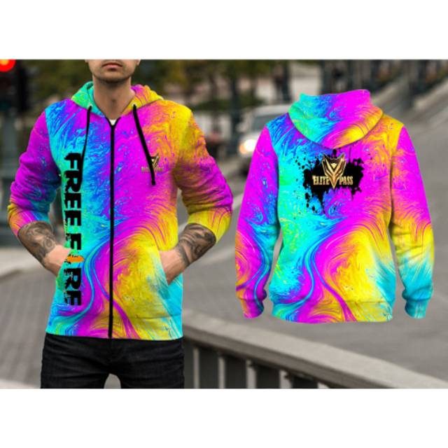 Telah terjual lebih dari 3. Jual Jaket Hoodie Zipper Pria Free Fire Elite Master Motif Painting Fullprint Indonesia Shopee Indonesia