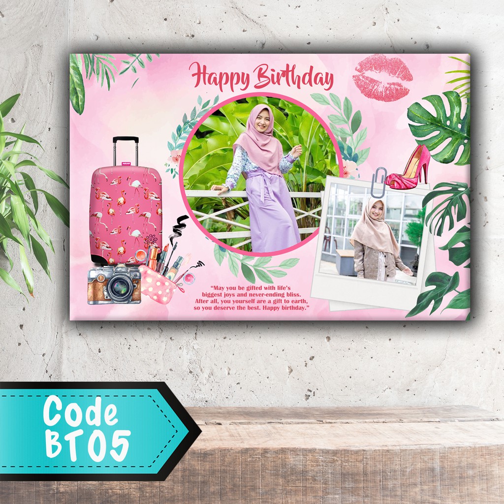 Bayar Ditempat Custom Template Wall Decor Hiasan Pajangan Dinding Gift Hadiah Ulang Tahun Shopee Indonesia