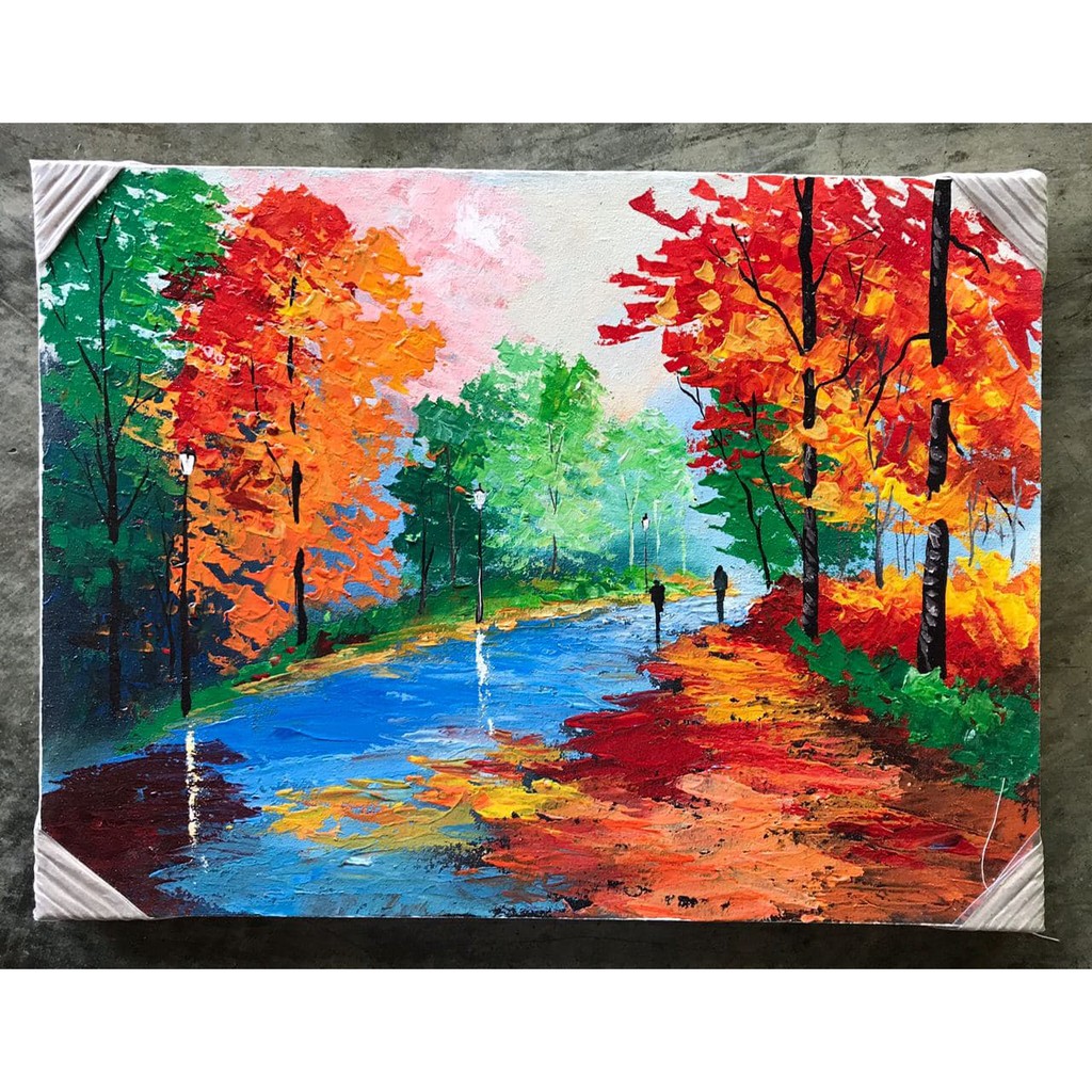 Kumpulan gambar abstrak yang keren, mudah, bagus, gampang ditiru, hitam putih, warna, bunga, hd, pensil, bermakna, unik, kekinian, dll. Jual Lukisan Abstrak Pemandangan Ukuran 30 X 40 Cm 100 Buatan Tangan Indonesia Shopee Indonesia