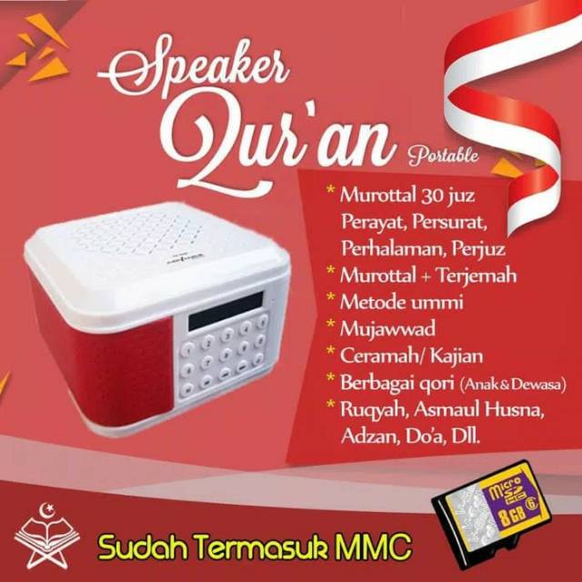 Baca artikel hingga habis karena di akhir tulisan ada link download surat al waqiah format murottal mp3. Jual Promo Speaker Murottal Al Qur An Chip Speaker Quran Mp3 Indonesia Shopee Indonesia