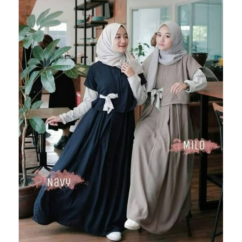 Grosir Denada Dress Gamis Remaja Selebgram Terbaru Shopee Indonesia