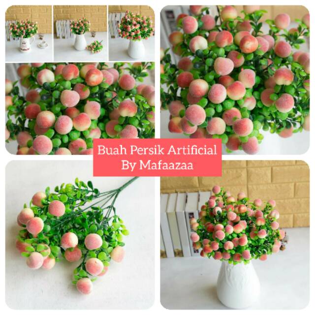Buah peach persik artificial tanaman persik peach palsu bahan plastik |  Shopee Indonesia