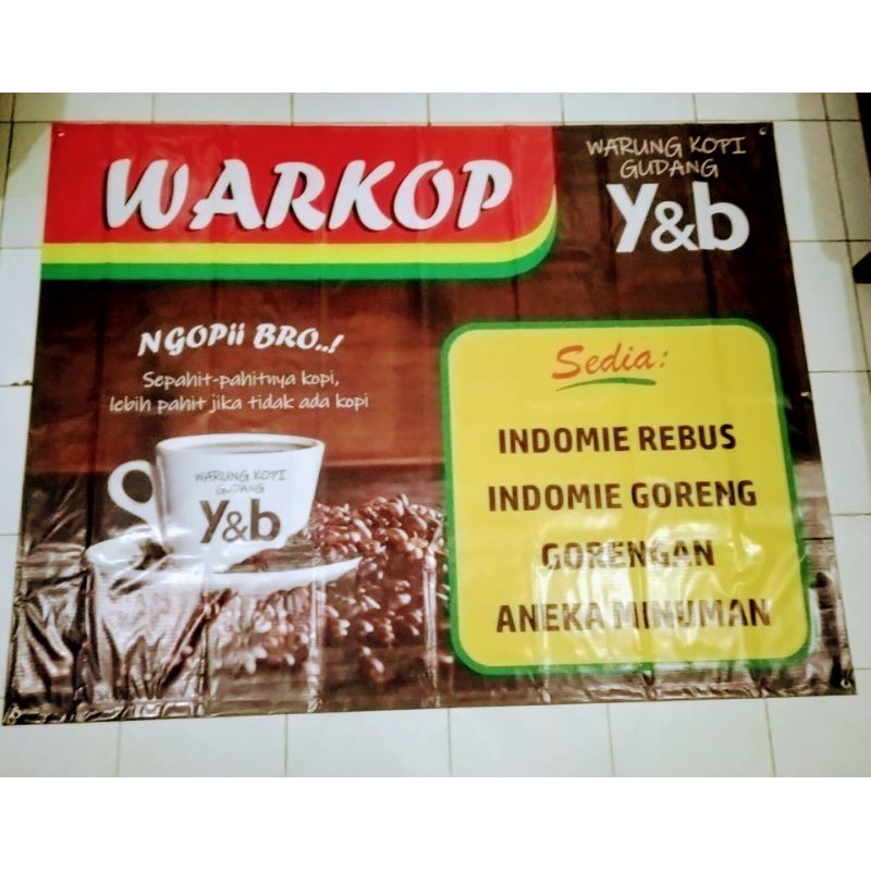 Kumpulan spanduk makanan unik dan lucu. Spanduk Warkop 125x160cm Banner Warung Kopi Indomie Gorengan Plus Edit Desain Menu Shopee Indonesia