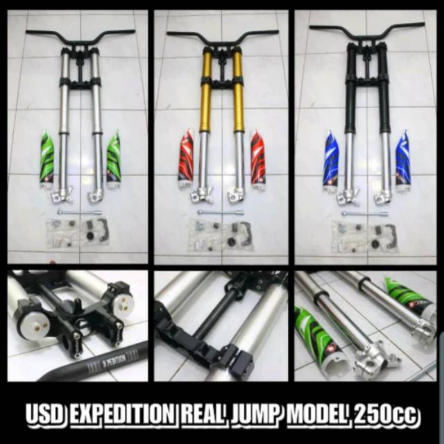Gak beda jauh dari kesemua pilihann upside down variasi aftermarket yang . Usd Expedition Realjump Original Up Side Down Real Jump Shockbreaker Motocross Grasstrack Klx Shopee Indonesia