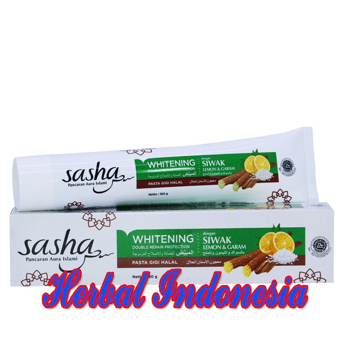 Pasta GIGI SHASA WHITENING 150gram mengandung SIWAK dan SIRIH | Shopee  Indonesia