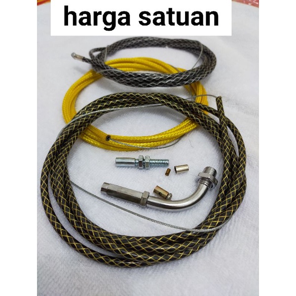 kabel gas serat karbon 2.2 meter Thailand tali kabel gas motor motor tali  gas spontan 2.2 meter brake line kit carbon 2.2 meter | Shopee Indonesia