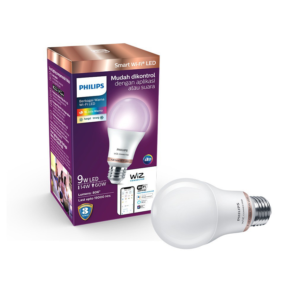 Bohlam PHILIPS LED Bulb 9W Lampu Smart WIFI TUNABLE COLOR / WARNA - NI |  Shopee Indonesia