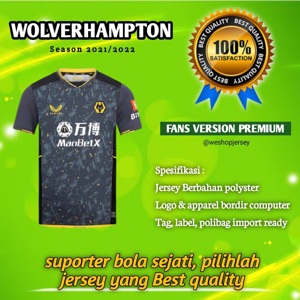 Player issue jersey wolverhampton wolves away pi 2021/2022. Harga Wolverhampton 2021 Terbaru Januari 2022 Biggo Indonesia