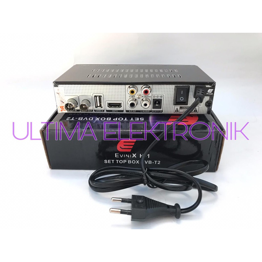 Set Top Box Evinix H1 Dvb T2 Dvb C Iptv Youtube Bonus Kabel Hdmi