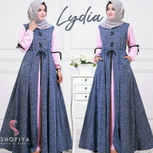 Mumtaz Baju Gamis Wanita Cantik Dres Murah Lydia Fashion Wanita