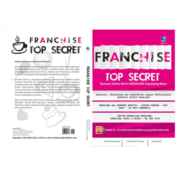 Bisnis franchise atau waralaba semakin hari semakin ramai saja. Buku Franchise Top Secret Ramuan Sukses Bisnis Waralaba Sepanjang Masa Cd Shopee Indonesia