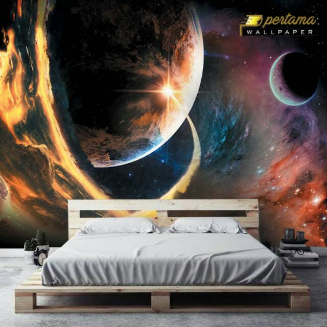 See more ideas about kertas dinding, galaxy wallpaper, wallpaper seni. Wallpaper Custom 3d Tema Luar Angkasa Astronot Shopee Indonesia