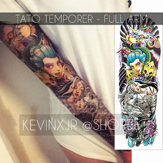 Dapatkan Gambar Bag 0194 Tato Temporer Lengan Tangan Gaul Keren Temporary Tattoo Terbaru oleh www.lampunghits.com