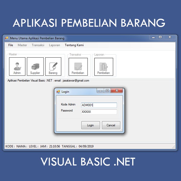 Source Code Aplikasi Pembelian Visual Basic .NET | Shopee Indonesia