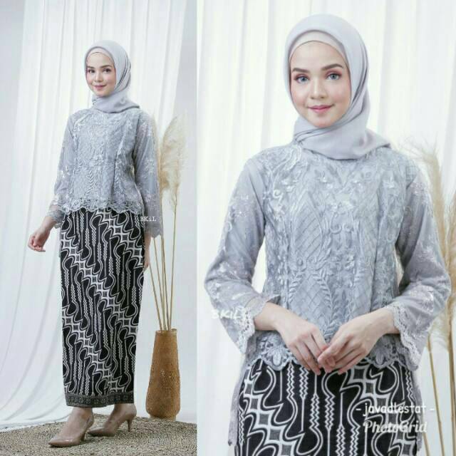 Setelan Kebaya Busana Muslim Gamis Syari Wisuda Modern Batik