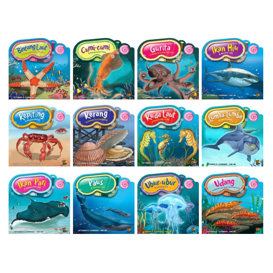 Semua sumber daya hewan laut ini dapat diunduh gratis di . Buku Cerita Anak Seri Hewan Laut Cerita Bergambar Zikrul Hakim Shopee Indonesia