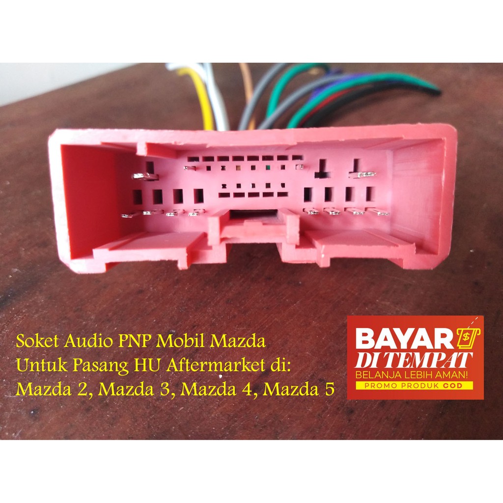 Radio stereo wire harnesses for 2010 mazda 3. Jual Soket Audio Pnp Untuk Pasang Head Unit Aftermarket Di Mobil Mazda 2 Mazda 3 Mazda 4 Mazda 5 Indonesia Shopee Indonesia