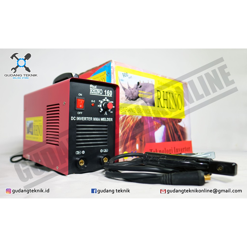 Mesin Las Rhino 160 A / Trafo Las Inverter Rhino MMA 160A | Shopee Indonesia