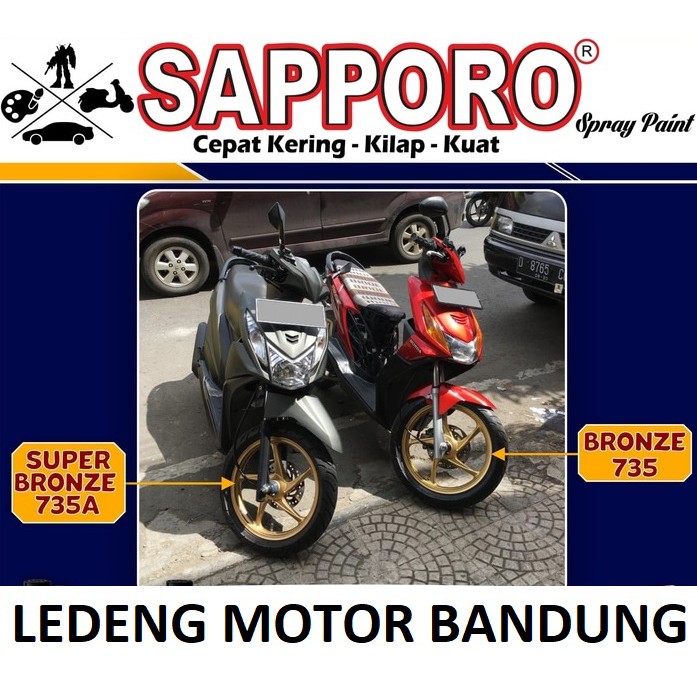 Repost @daniverlian (@get_repost) ・・・ secukupnya #sapporospray #sapporo7735 light bronze #hasilaplikasisapporo. Sapporo 735 Bronze Standar Cat Semprot Saporo Paint Shopee Indonesia