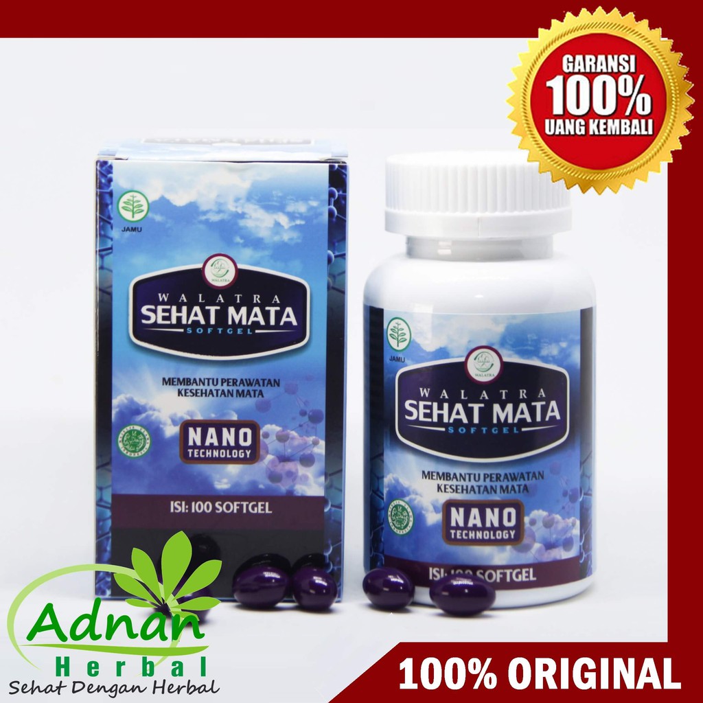 Obat Herbal Mata Buram Walatra Sehat Mata Softgel Shopee Indonesia