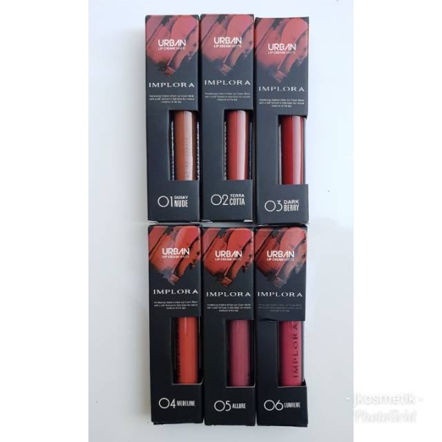 Tekstur implora urban lip cream matte asli memiliki tekstur yang creamy sedangkan yang palsu memiliki tekstur yang cenderung licin. Lipcream Lip Cream Implora Original Bpom Shopee Indonesia