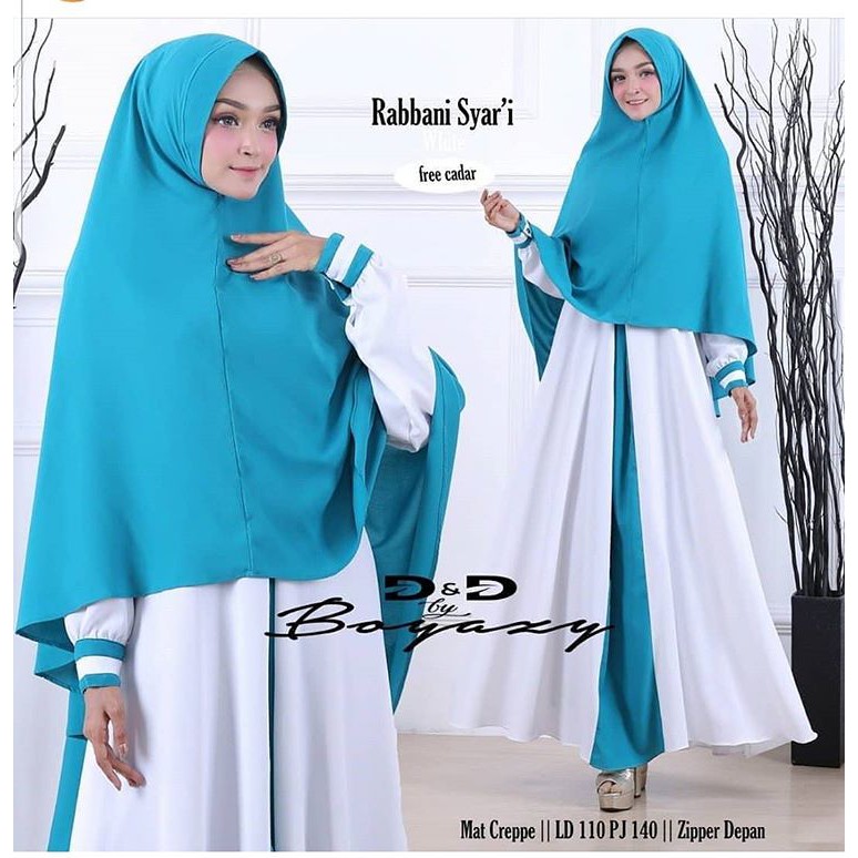Rabbani Baju Muslim Maxi Dress Gamis Syar I Cewek Kekinian Murah